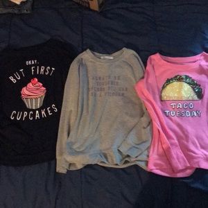 Girls Long Sleeve Sweaters